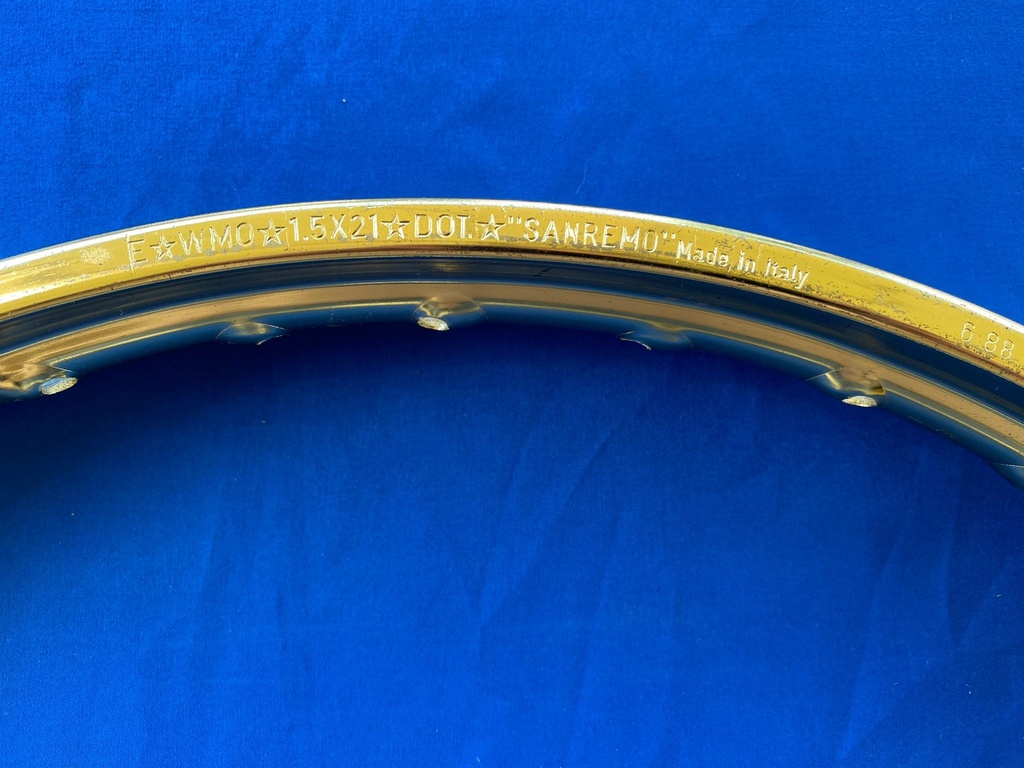 Cerchio ruota oro 21x150x36 fori