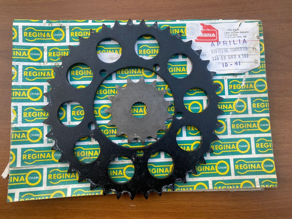 Corona più Pignone trasmissione Regina Aprilia 125 Etx Tuareg