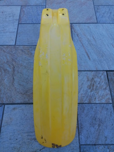[RIF.338] Parafango ant giallo mod.UFO x113 montato su moto da cross Ancilotti