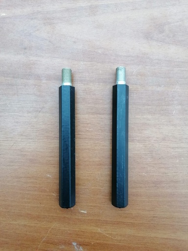 [RIF.364] Coppia Pedane nere ricavate dal pieno per ciclomotore Benelli