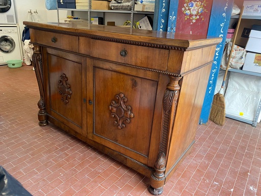 [RIF.537] Antico mobile da sala a cassettone stile Luigi FILIPPO (1800)