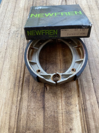 [RIF.769] Coppia ganasce freno post NEWFREN GF218 Bernardi MM-ITALJET-BENELLI 50cc 124x25