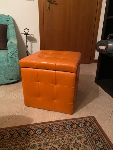 [rif.522] Puff Arancione Vintage