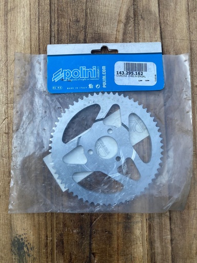 [RIF.801] Corona Trasmissione in Ergal Polini per Mini bike 62 Denti  